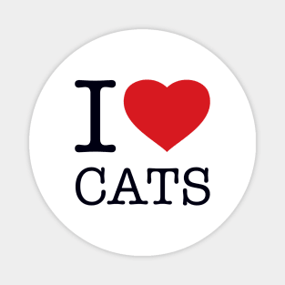 I LOVE CATS Magnet